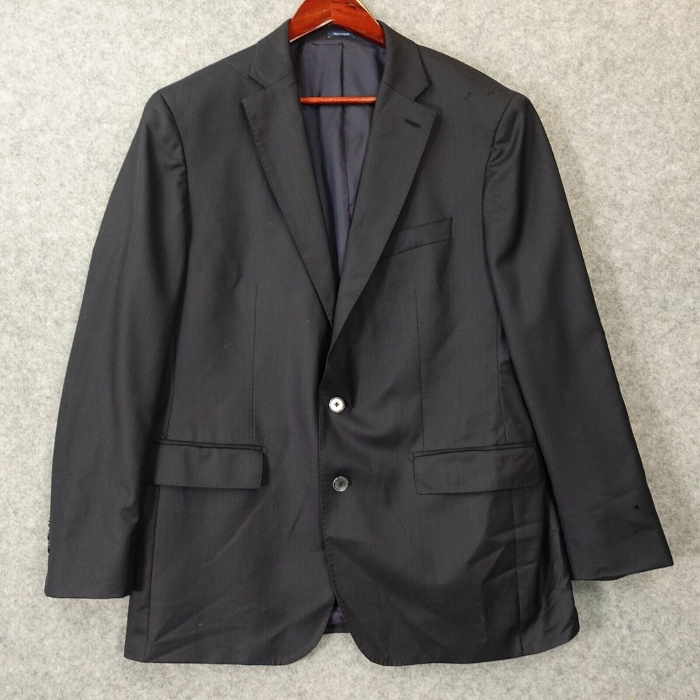 PETER MILLAR‎ Blazer Mens 42R M Midnight Blue Wool Suit Trad Fit Career Formal
